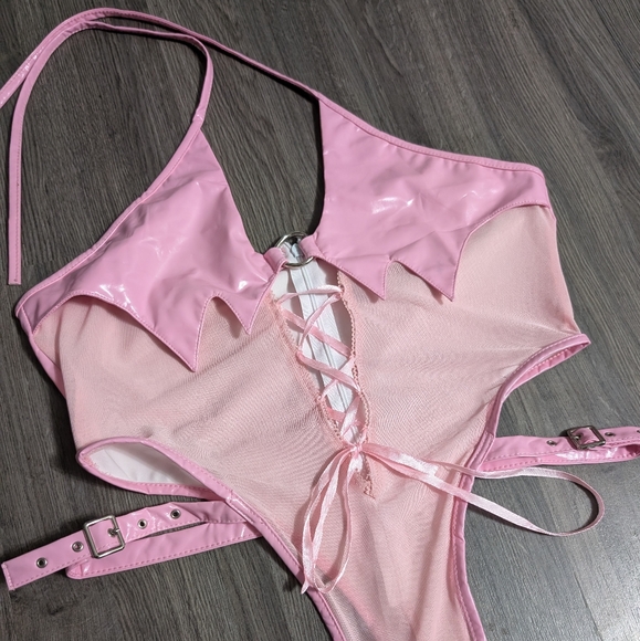 Moeflavor Pink Succubus Bodysuit - Picture 3 of 13